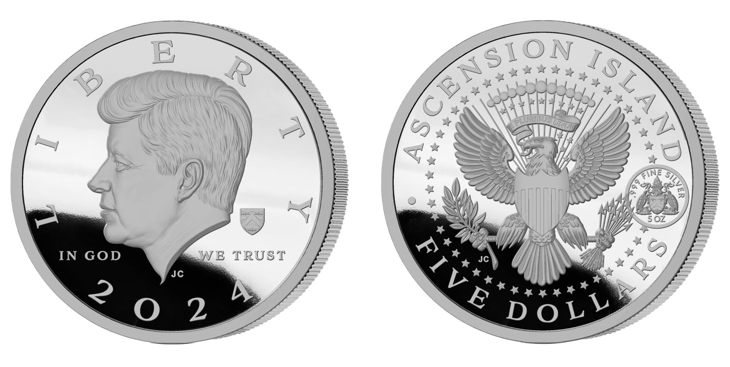 JFK Commemorative 2024 Ascension $5 Silver