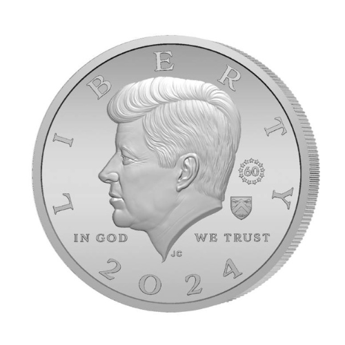 JFK Commemorative 2024 Ascension $5 Silver